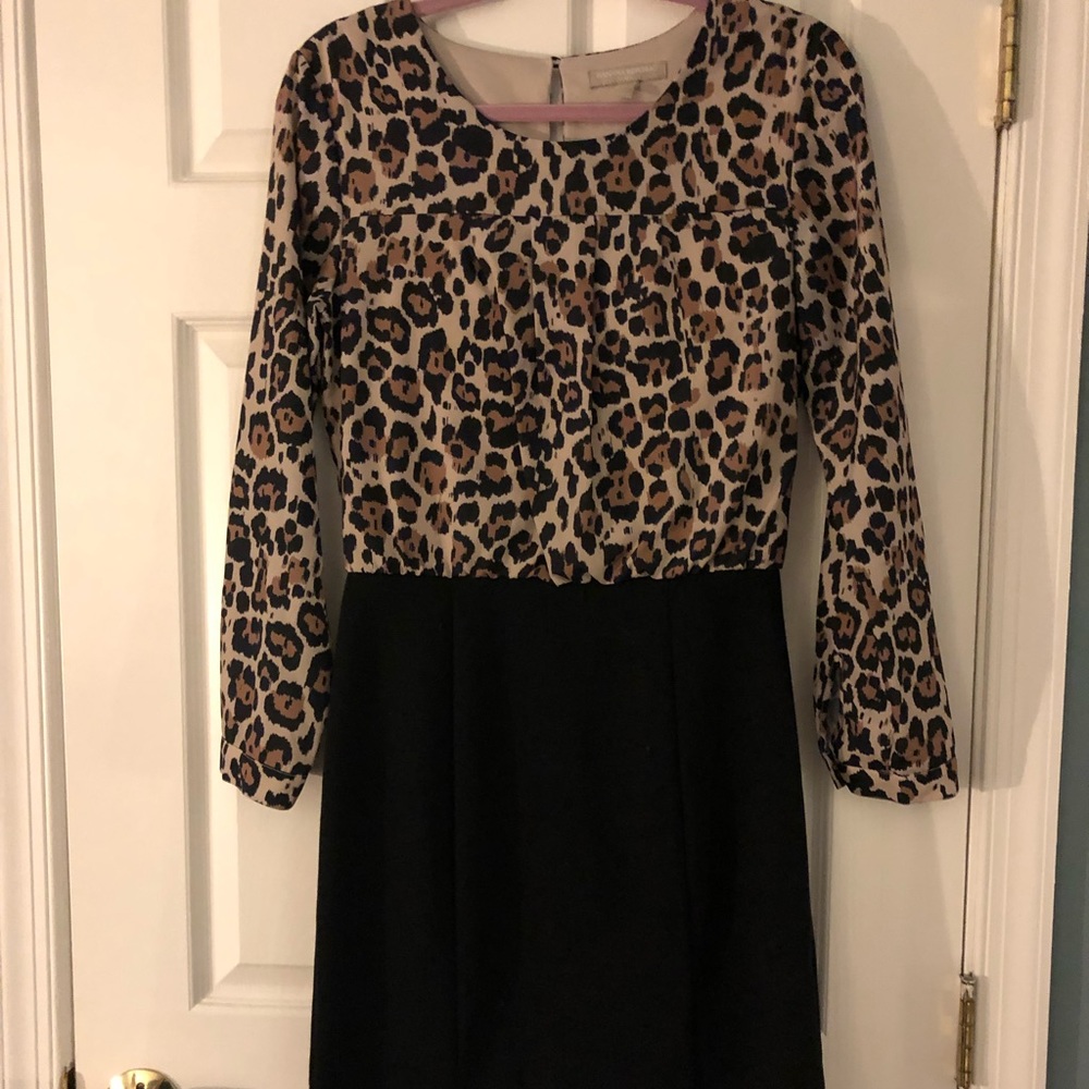 Banana Republic leopard suit dress, size: 6P